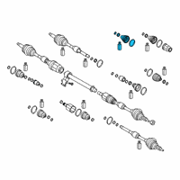 OEM Hyundai Elantra GT Boot Kit-Front Axle Differential Side RH Diagram - 49542-F2200