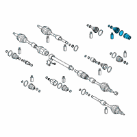 OEM 2018 Hyundai Elantra GT Joint Kit-FR Axle Diff Side, RH Diagram - 49535-F2600