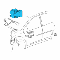 OEM 2006 Toyota Corolla Actuator Assembly Diagram - 44050-02140