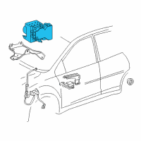 OEM 2004 Toyota Corolla ACTUATOR Assembly, Brake Diagram - 44050-02060