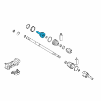 OEM 2018 Kia Forte Joint & Shaft Kit-Front Diagram - 49591A74B5