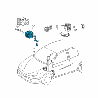 OEM Toyota Prius Actuator Assembly Diagram - 44050-47020