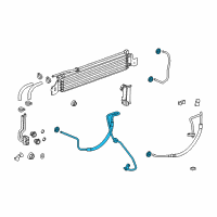 OEM 2014 Buick Verano Cooler Pipe Diagram - 22952310