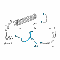 OEM 2013 Buick Verano Cooler Pipe Diagram - 22952310