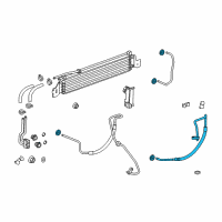 OEM 2013 Buick Verano Cooler Pipe Diagram - 22952311