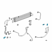 OEM 2015 Chevrolet Cruze Cooler Pipe Clip Diagram - 13324828