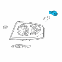 OEM 2011 Chrysler 200 Socket-Tail Lamp Diagram - 68087372AA