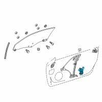 OEM 2020 Lexus RC350 Motor Assy, Power Window Regulator Diagram - 85710-24070