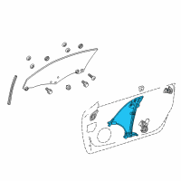 OEM Lexus RC300 Regulator Sub-Assembly Diagram - 69801-24060