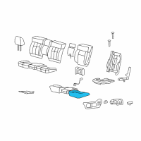 OEM 2004 Ford F-150 Seat Cushion Pad Diagram - 4L3Z-18632A22-AA