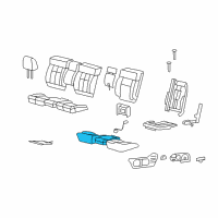 OEM 2005 Ford F-150 Seat Cushion Pad Diagram - 5L3Z-15632A22-A