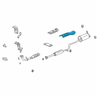 OEM Honda Insight Plate, Floor Heat Baffle Diagram - 74602-S3Y-010