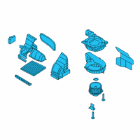 OEM 2017 Hyundai Accent Blower Unit Diagram - 97207-1R010