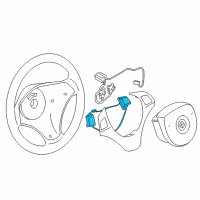 OEM 2009 BMW 128i Multifunct Steering Wheel Switch Diagram - 61-31-9-125-343