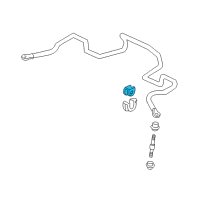 OEM 1995 Honda Civic del Sol Bush, Stabilizer Holder (24MM) Diagram - 51306-ST7-000