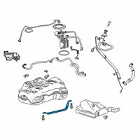 OEM 2022 Cadillac XT4 Tank Strap Diagram - 23270360