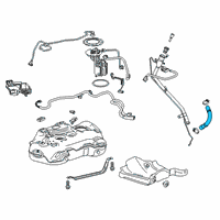 OEM 2021 Cadillac XT4 Filler Hose Diagram - 84565277