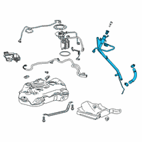 OEM Cadillac XT4 Filler Pipe Diagram - 84753599