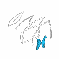 OEM 2006 Cadillac STS Window Regulator Diagram - 25999738