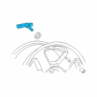 OEM Chevrolet Silverado 1500 HD Tire Pressure Sensor Diagram - 15114379