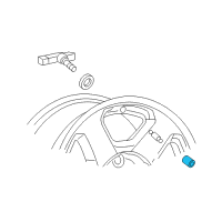 OEM Chevrolet Colorado Repair Kit Cap Diagram - 15122620