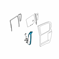 OEM Infiniti QX56 Rear Right Door Window Regulator Assembly Diagram - 82720-ZV50A