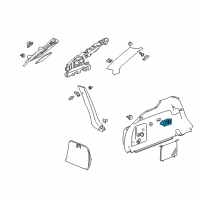 OEM 2011 Cadillac CTS Lamp Asm-Cargo Diagram - 15251836