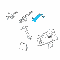 OEM 2010 Cadillac CTS Upper Pillar Trim Diagram - 20919270