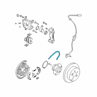 OEM 2005 Hyundai Tucson Tube-Hose To Rear Brake, LH Diagram - 58737-2E350