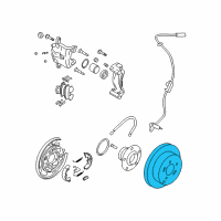 OEM 2008 Hyundai Sonata Disc-Rear Brake Diagram - 58411-39600