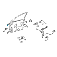 OEM 2007 Ford Focus Upper Hinge Diagram - 6S4Z-5422800-AA