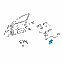 OEM 2005 Ford Focus Latch Assembly Diagram - 6S4Z-5426413-E