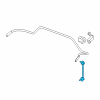 OEM 2020 Honda Pilot Link, Left Rear Stabilizer Diagram - 52325-TG7-A01