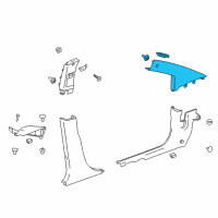 OEM Chevrolet Spark EV Weatherstrip Pillar Trim Diagram - 94550738