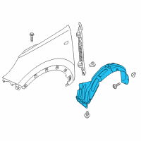 OEM 2016 Kia Sportage Guard Assembly-Front Wheel Diagram - 86811D9000