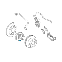 OEM GMC Yukon XL Hub & Bearing Stud Diagram - 11588810