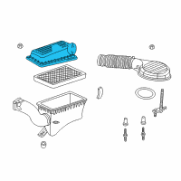 OEM 2002 Dodge Durango Cover-Air Cleaner Diagram - 53031760AB