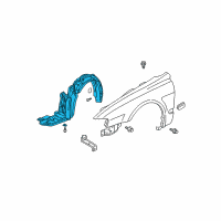 OEM 2002 Acura TL Fender, Right Front (Inner) Diagram - 74101-S0K-A01