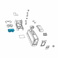 OEM Dodge Journey CUPHOLDER-Console Diagram - 68042628AA