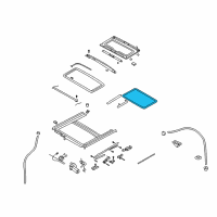 OEM 2010 Pontiac G3 Lace, Sun Roof Opening Trim Finish Diagram - 96464394