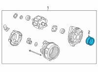 OEM Acura MDX PULLEY DECOUPLER Diagram - 31141-61A-A01