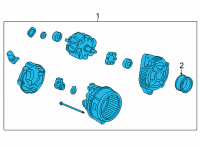 OEM Acura TLX ALTERNATOR (AHGA117) Diagram - 31100-6S9-A01