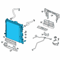 OEM 2018 GMC Acadia Radiator Diagram - 84664114