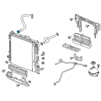 OEM 2020 GMC Acadia Upper Hose Clamp Diagram - 11548001