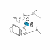 OEM 2007 Toyota Sienna Compressor Assembly Diagram - 88320-08060-84