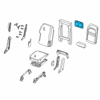 OEM 2013 Nissan Armada Cup Holder Assembly Diagram - 88377-ZQ00B