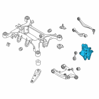 OEM 2018 BMW 640i Gran Coupe Wheel Carrier, Rear Left Diagram - 33-30-6-852-891