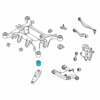 OEM 2016 BMW M6 Gran Coupe Rubber Mounting Front Diagram - 33-31-6-790-573