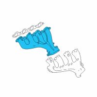 OEM 2009 Chevrolet Corvette Exhaust Manifold Diagram - 12603760