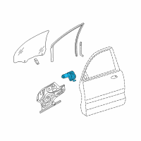 OEM 2008 Kia Optima Motor Assembly-Rear Door Power Diagram - 834602G000